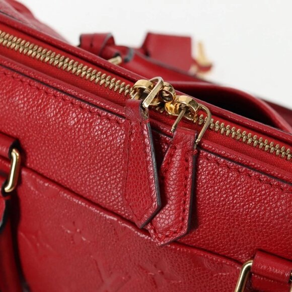 LOUIS VUITTON Empreinte Speedy Bandouliere 25NM Bag Red Slys - Picture 9 of 16
